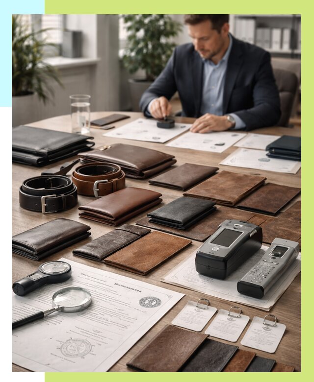 Сертификация кожаных изделий в Зеленокумске от 12218 р. | Алешин-Злм