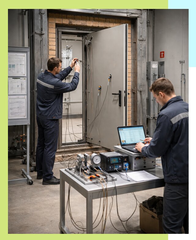 Сертификация противопожарных дверей в Зеленокумске по ГОСТ и ТР