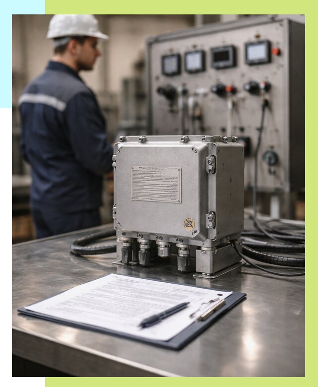 Сертификация взрывозащищенного оборудования в Зеленокумске от 35637 р. | Алешин-Злм