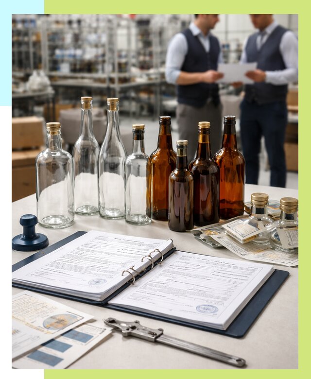 Сертификация стеклянных бутылок в Зеленокумске от 25455 р. | Алешин-Злм