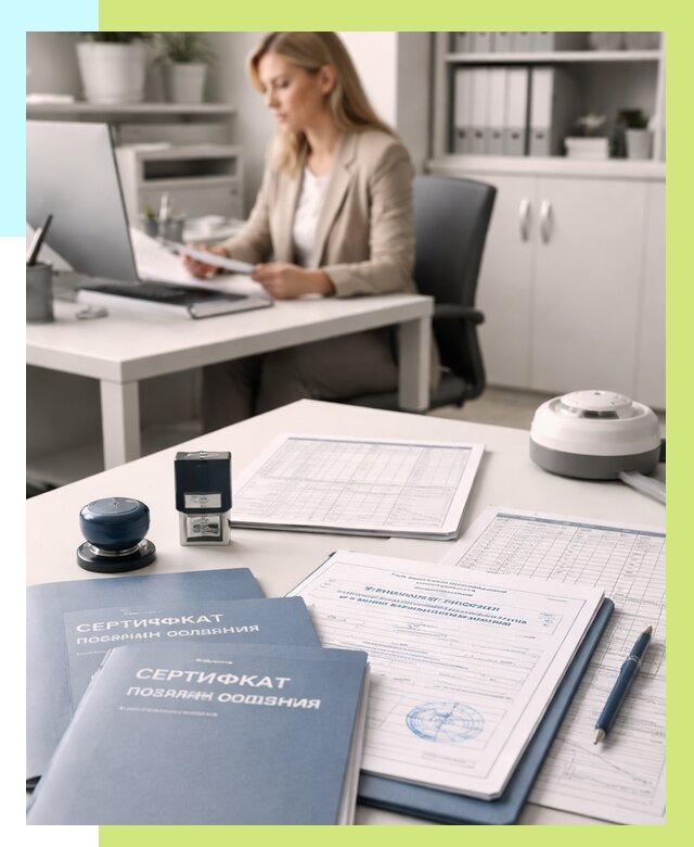 Сертификаты пожарной безопасности в Зеленокумске от 15273 р. | Алешин-Злм