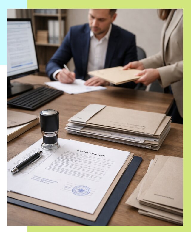 Отказное письмо для таможни в Зеленокумске от 3055 р, Алешин-Злм