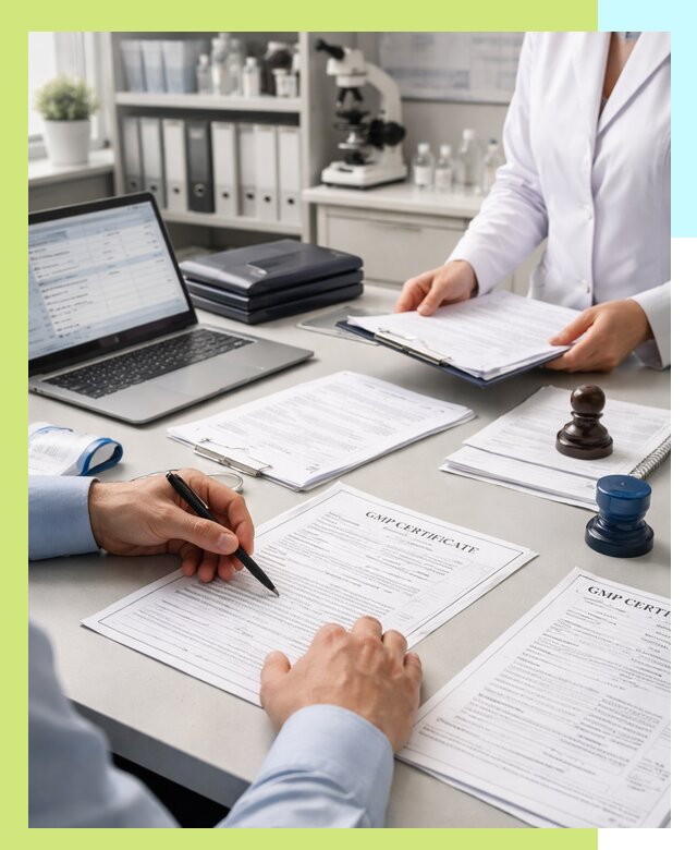 Оформление сертификата GMP в Зеленокумске для фармпроизводства