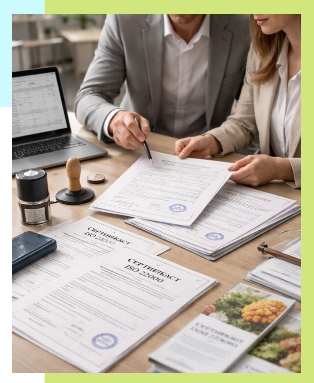 Сертификат ISO 22000 в Зеленокумске от 40728 р. под ключ | Алешин-Злм