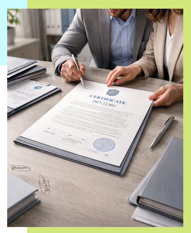 Сертификат ISO 22301 в Зеленокумске от 45819 р. | Алешин-Злм срочно